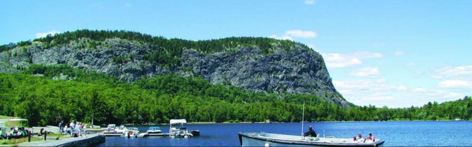 Hiking Mount Kineo, Maine - panoramic view
