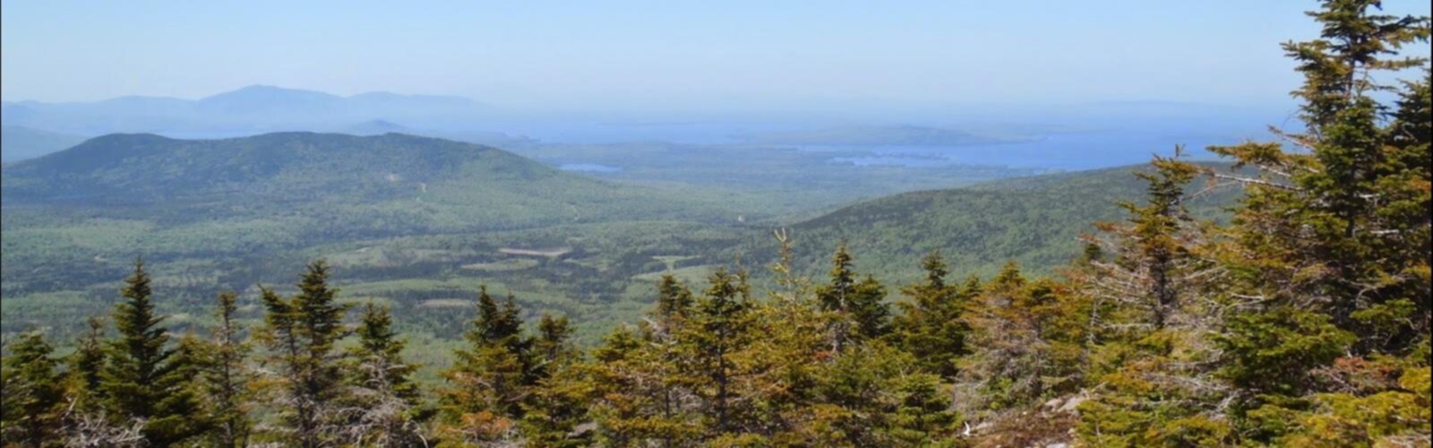 Hiking Baker Mountain, Maine - panoramic view
