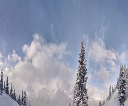 Sentier lac Louise Ski Resort - randonnée en Canadian Rockies