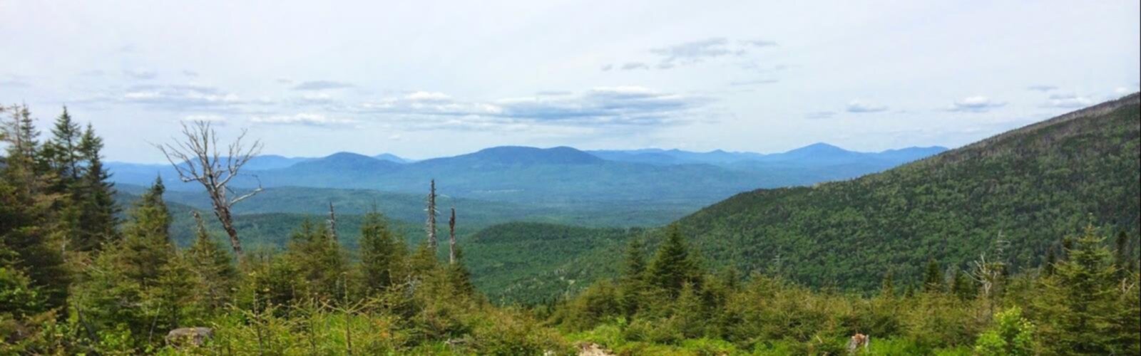 Hiking Mount Redington, Maine - panoramic view