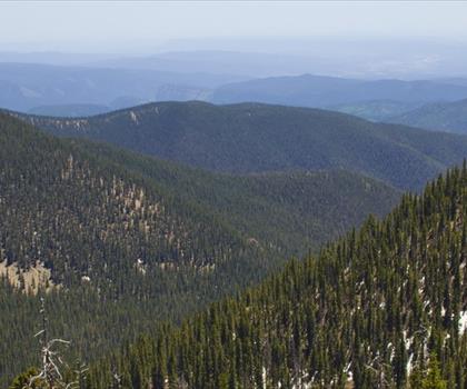 Tesuque Peak, New Mexico trail - hiking in North Central New Mexico