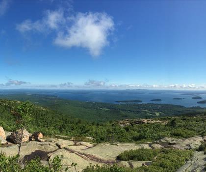 Cadillac Mountain trail - hiking in Down East & Acadia