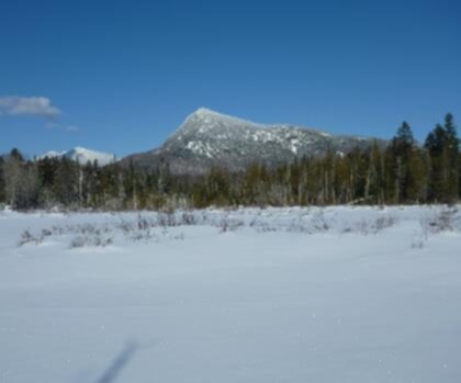 Little Bigelow Mountain, Maine trail - hiking in Western Mountains