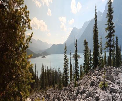 Sentier mont Indefatigable - randonnée en Canadian Rockies