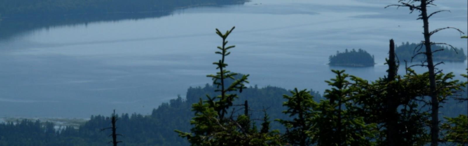 Hiking Low Aziscohos Mountain, Maine - panoramic view