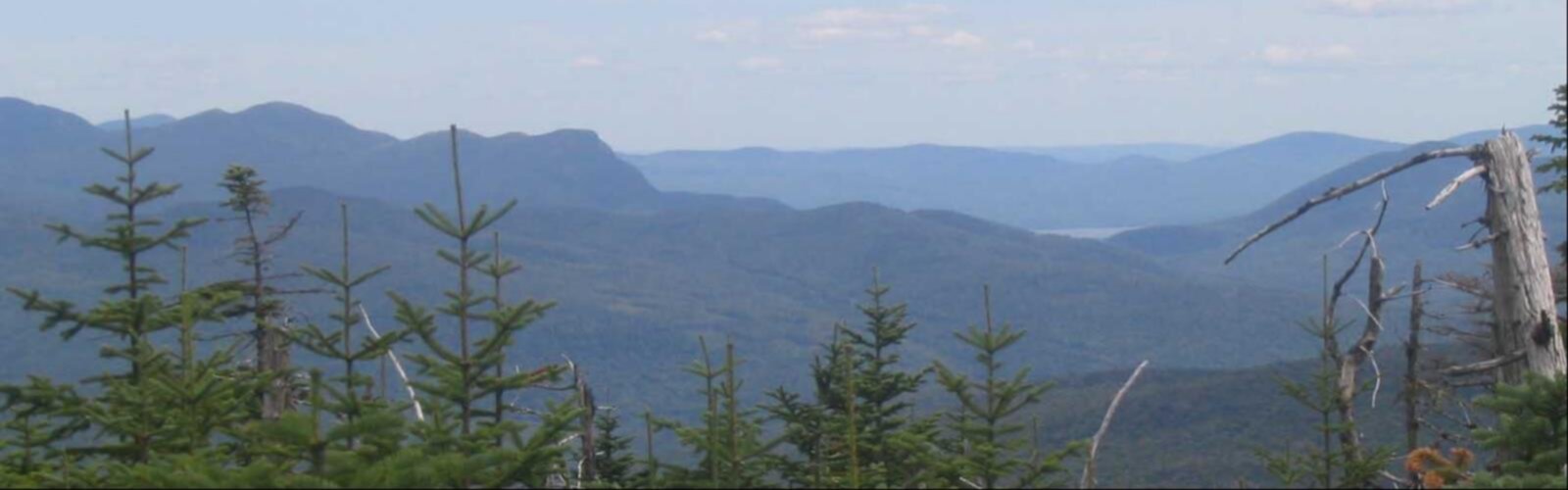 Hiking Bemis Mountain, Maine - panoramic view