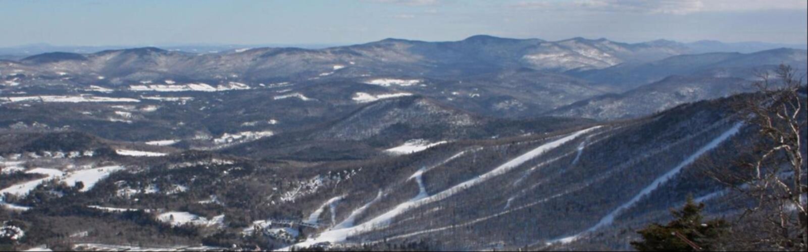 Hiking Lincoln Peak, Vermont - panoramic view
