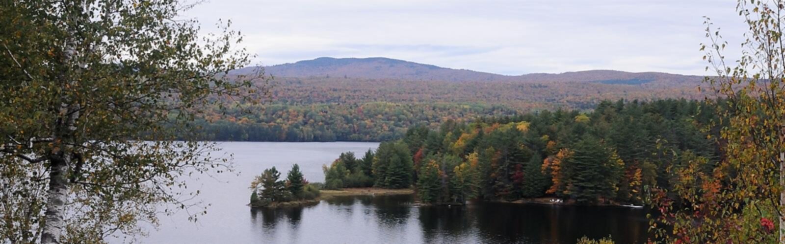 Hiking Wyman Mountain, Maine - panoramic view