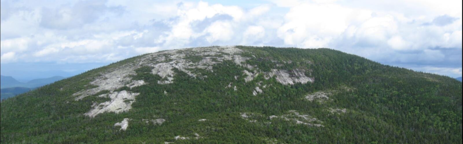 Hiking Baldpate Mountain, Maine - panoramic view