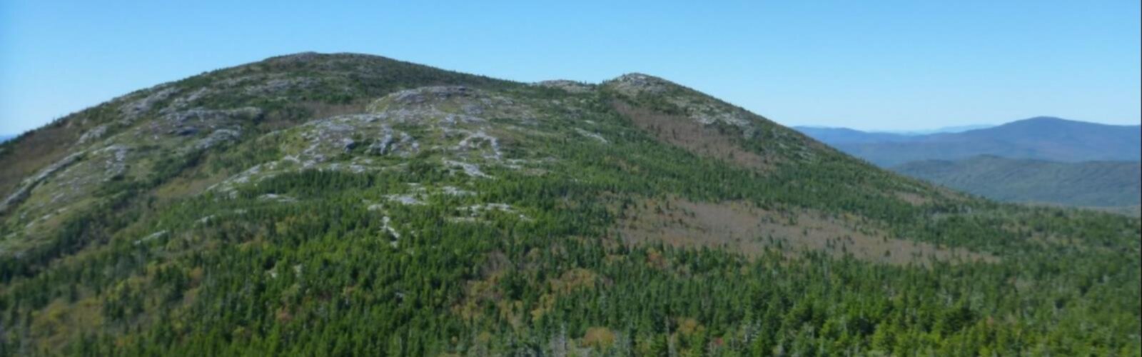 Hiking Little Jackson Mountain, Maine - panoramic view
