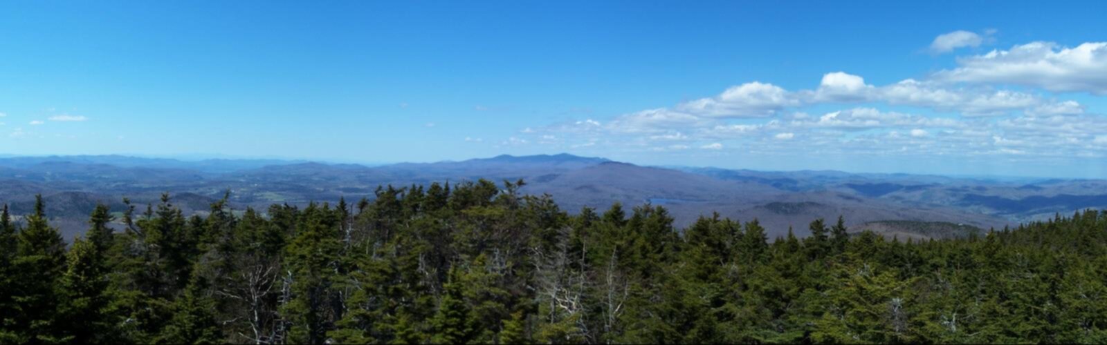 Hiking Ludlow Mountain, Vermont - panoramic view