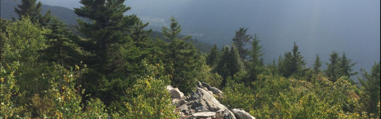 Hiking Peru Peak, Vermont - panoramic view