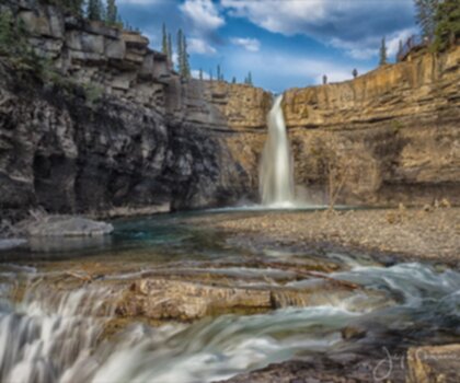 Crescent Falls trail - hiking in David Thompson Country
