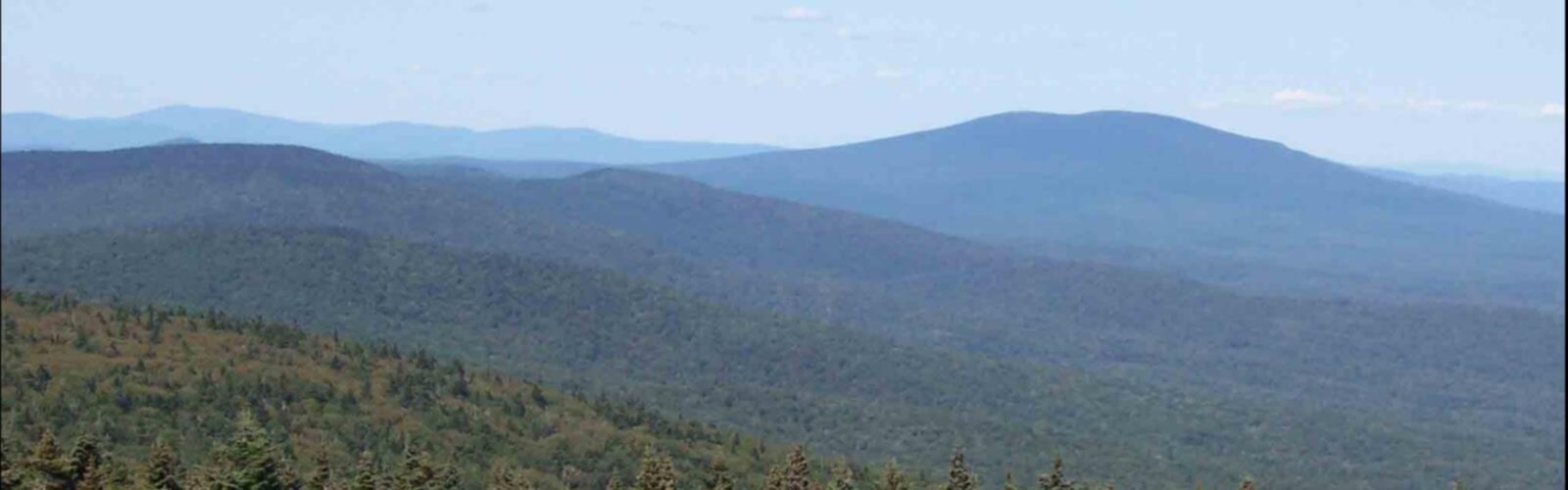 Hiking Glastenbury Mountain, Vermont - panoramic view