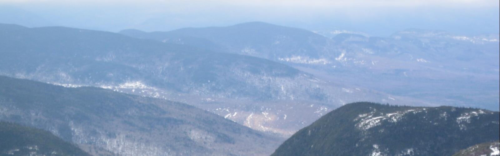 Hiking Mahoosuc Mountain, Maine - panoramic view