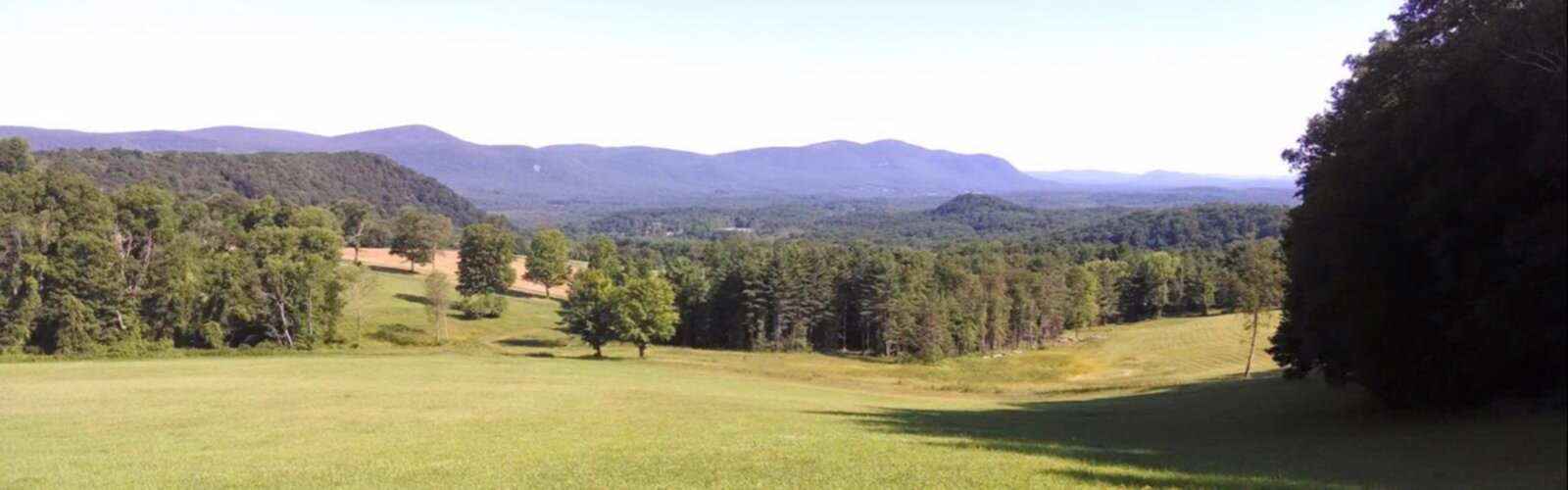 Hiking Bear Mountain, Vermont - panoramic view
