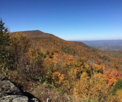 Burnt Knob, New York trail - hiking in Catskills