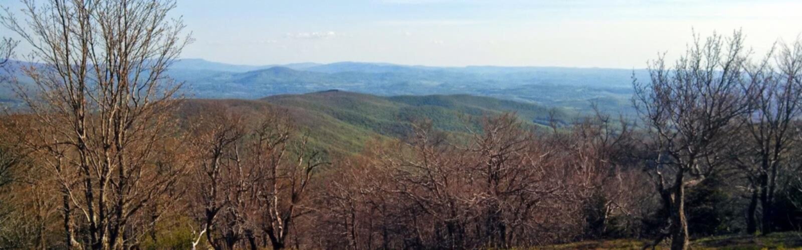 Hiking Grass Mountain, Vermont - panoramic view