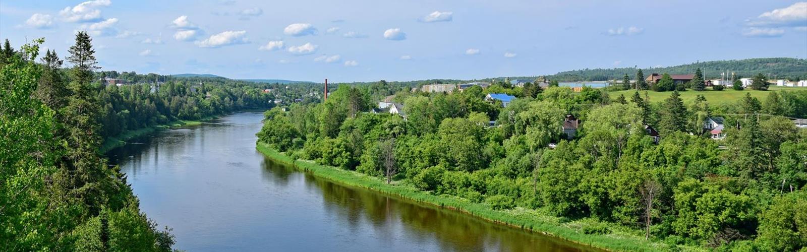 Tobique River trail - hiking in Upper Saint John River Valley