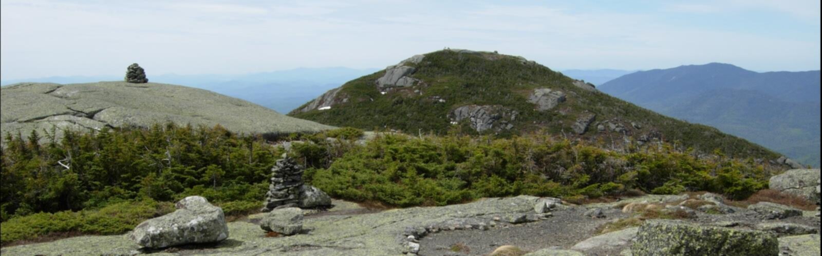 Hiking Boundary Peak, New York - panoramic view