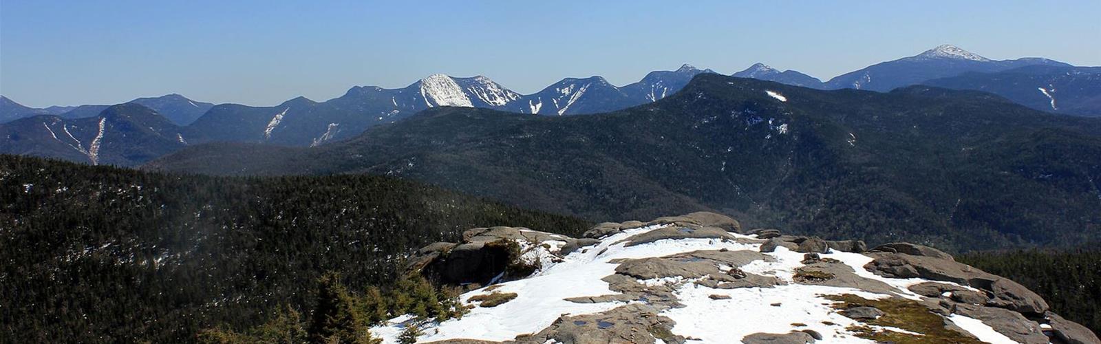 Cascade Mountain, New York trail - hiking in Lake Placid