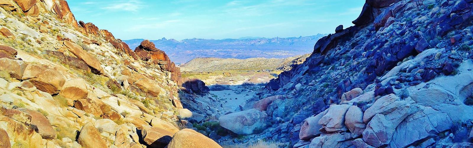 Spirit Mountain, Nevada trail - hiking in Las Vegas Valley