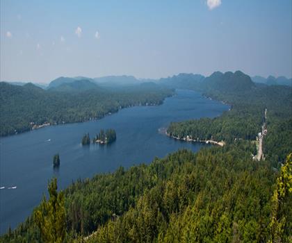 Rocky Point, New York trail - hiking in Adirondacks