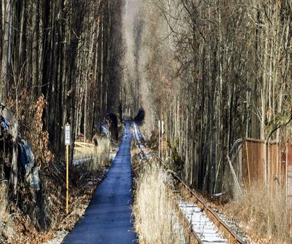 Sentier sentier Dutchess Rail - randonnée en Vallée de l'Hudson
