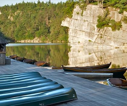 Sentier Mohonk Preserve Spring Farm Trailhead parking - randonnée en Catskills