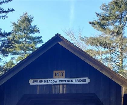 Swamp Meadow Covered Bridge trail - hiking in South County