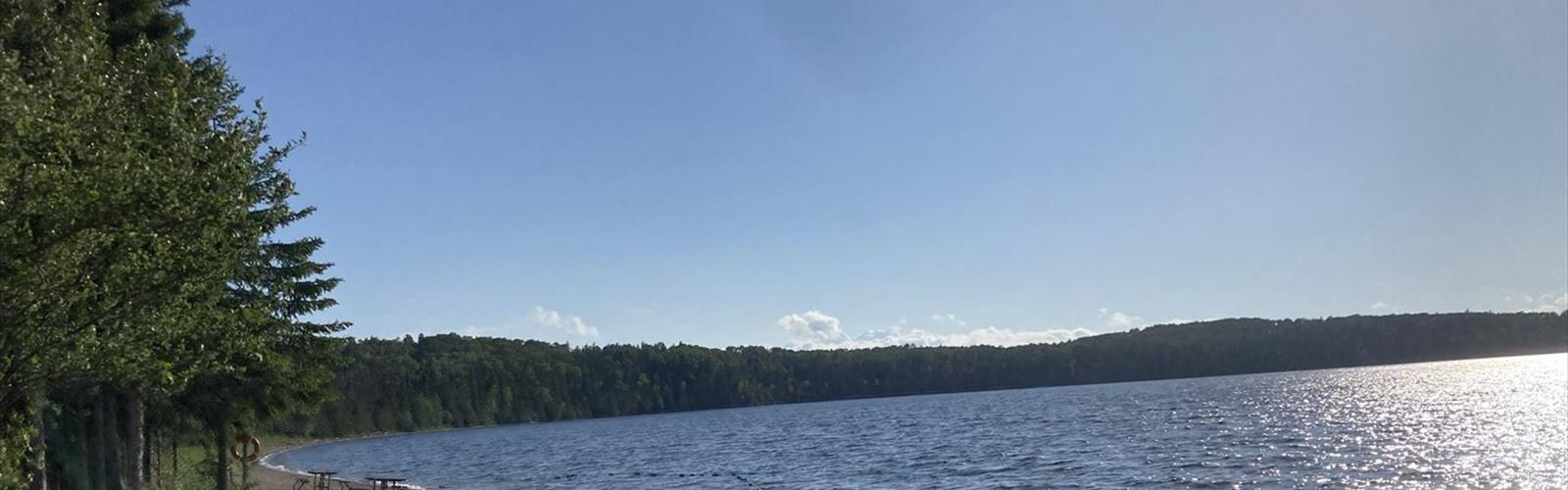 Nagagamisis Provincial Park trail - hiking in North Part