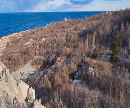Sentier Halibut Point State Park - randonnée en Côte Nord