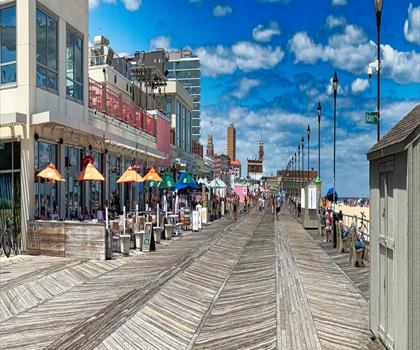 Asbury Park Boardwalk trail - hiking in Jersey Shore