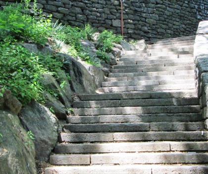 Sentier parc Fort Tryon - randonnée en New York City