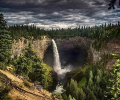 Wells Gray Provincial Park trail - hiking in Thompson Okanagan
