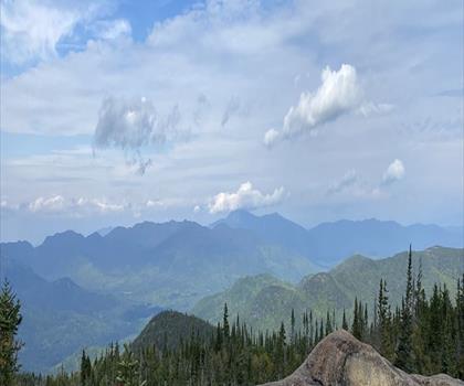 Baxter Mountain Trailhead trail - hiking in Adirondacks