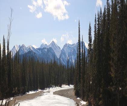 Loder Peak trail - hiking in Canadian Rockies