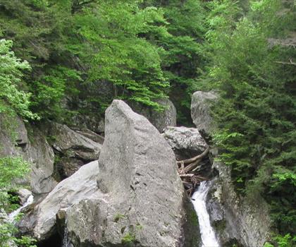 Bash Bish Falls State Park trail - hiking in The Berkshires