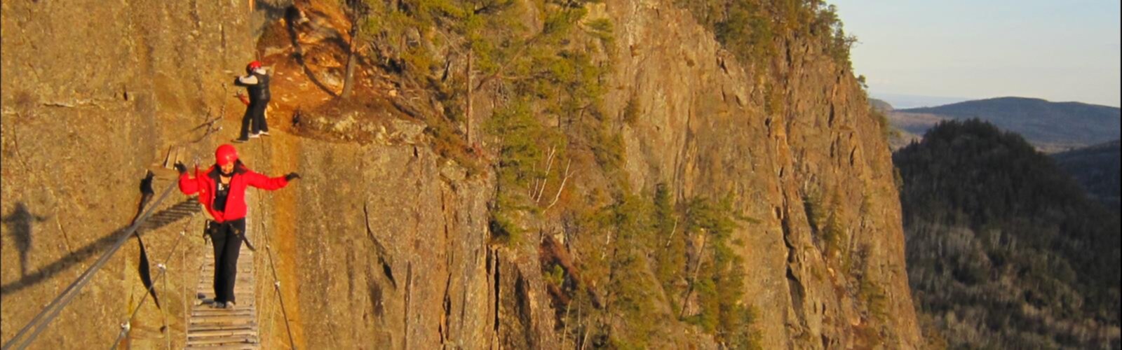 Sentier Les Palissades, Parc D'aventure En Montagne - randonnée en Charlevoix