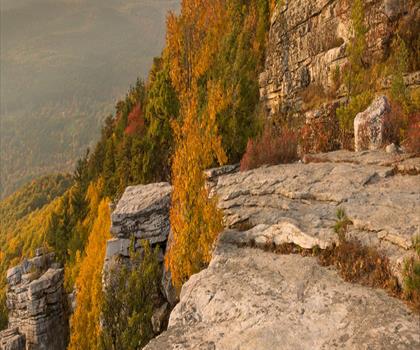 Sam's Point Area of Minnewaska State Park Preserve trail - hiking in Catskills