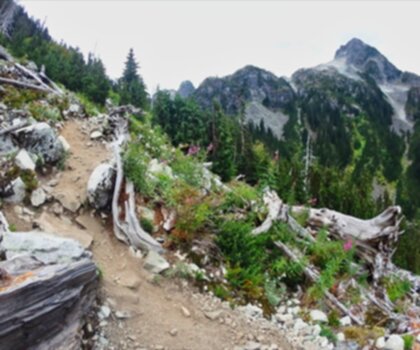 Watersprite Lake trail - hiking in Vancouver Coast Mountains