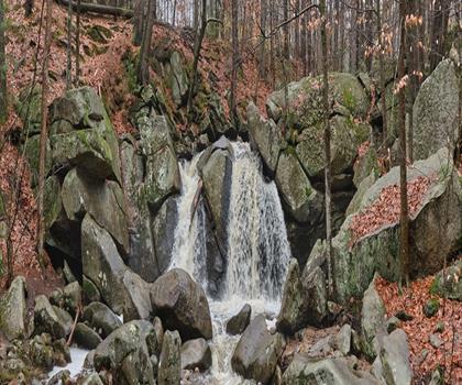 Sentier chutes Trap - randonnée en Centre du Massachusetts