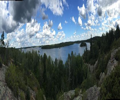 Sentier lac Big Whiteshell - randonnée en Région de l'Est